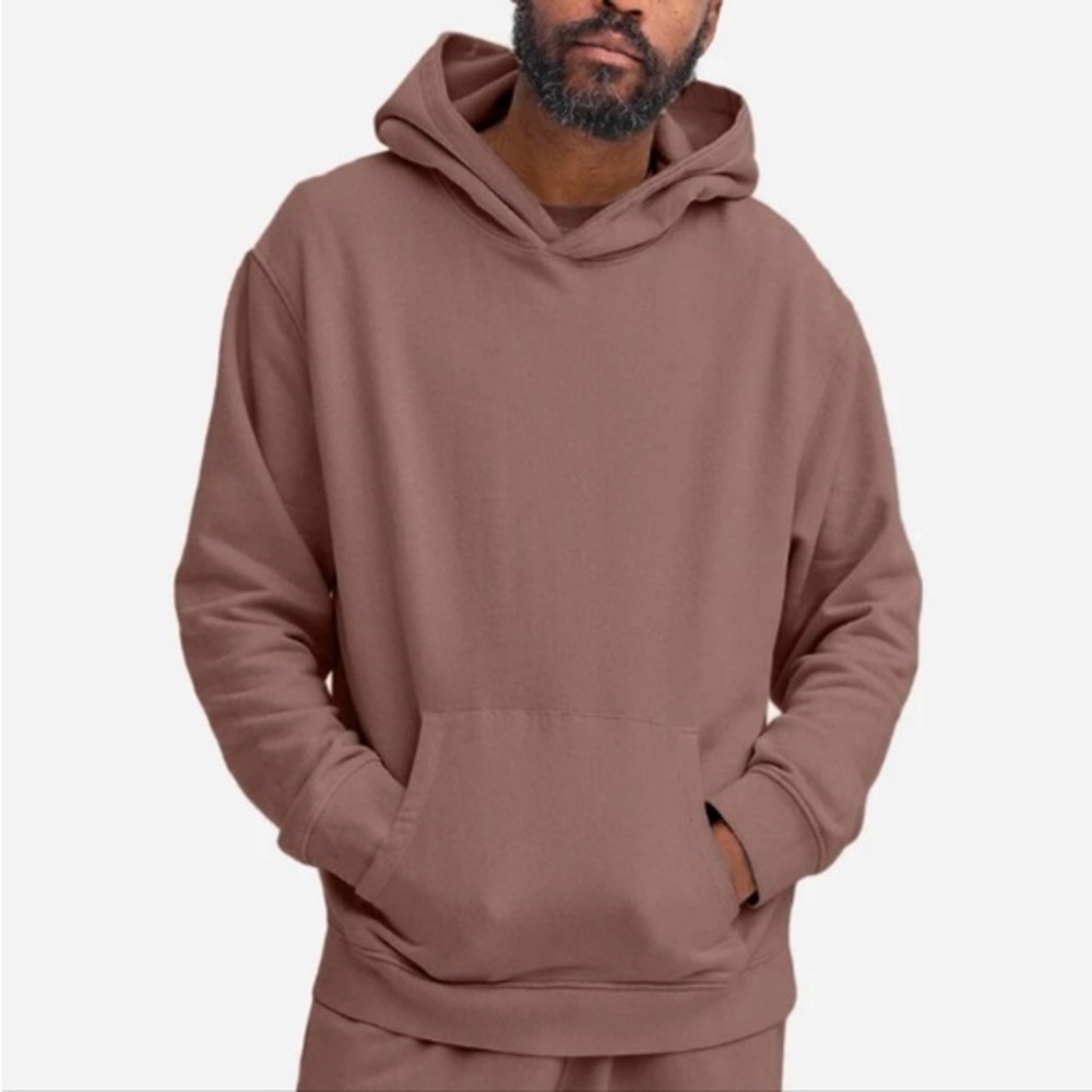 Mate the label mens organic fleece hoodie